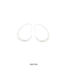Cargar imagen en el visor de la galería, PENDIENTE ARO OVAL ACERO
