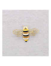 Cargar imagen en el visor de la galería, BROCHE ACERO INSECTO ESMALTE
