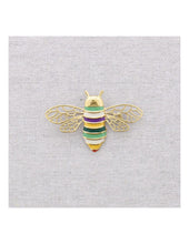 Cargar imagen en el visor de la galería, BROCHE ACERO INSECTO ESMALTE
