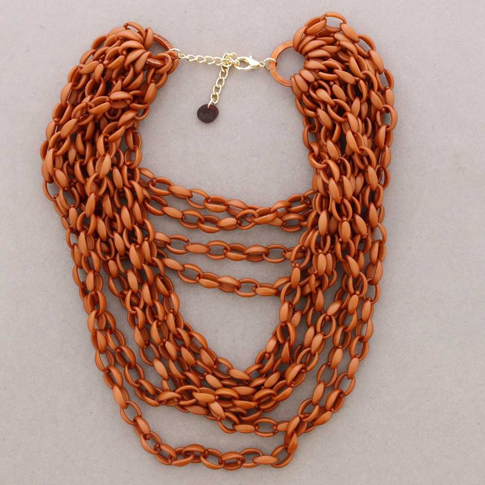 COLLAR CORTO ESLABONES MULTI TIRA