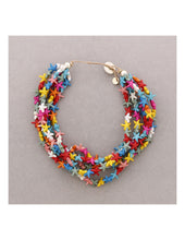 Cargar imagen en el visor de la galería, GARGANTILLA COLLAR CORTO  MULTI CUENTA ESTRELLAS DE MAR
