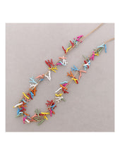 Cargar imagen en el visor de la galería, COLLAR LARGO TRIPLE CUENTAS CORAL RESINA
