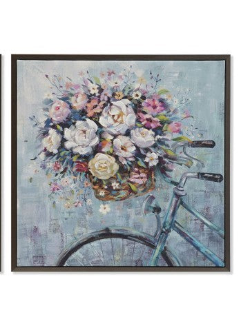 CUADRO BICICLETA FLORES