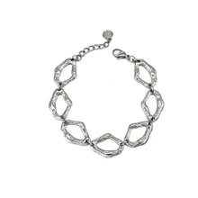 Cargar imagen en el visor de la galería, PULSERA ACERO ESLABONES IRREGULARES

