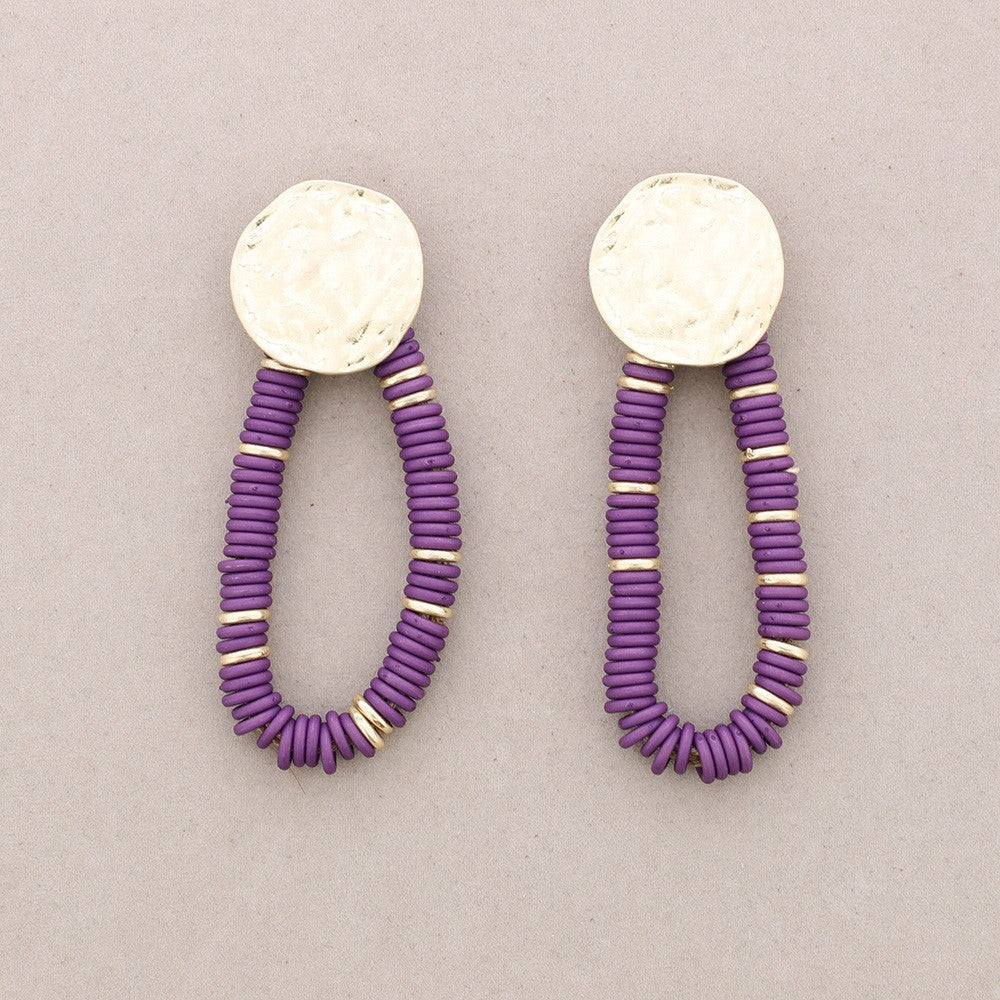 PENDIENTES GOTA CUENTAS RESINA