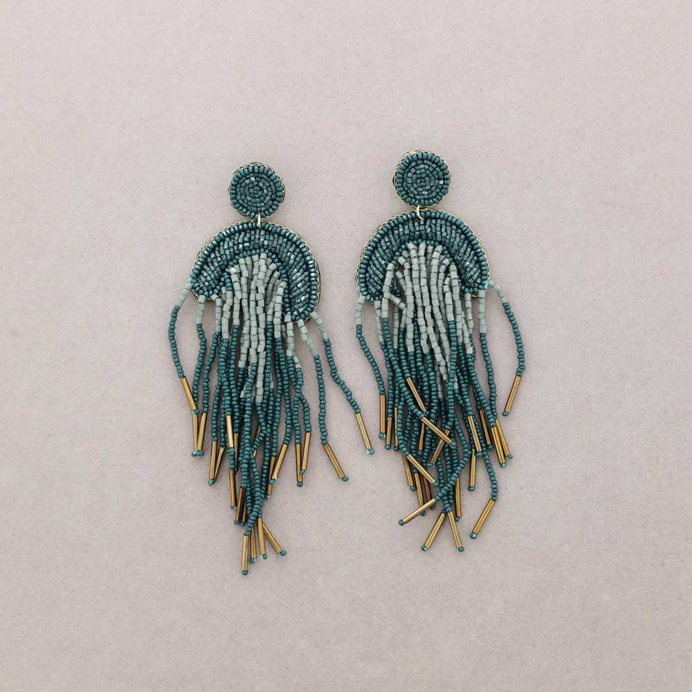 PENDIENTES ABALORIOS TIRAS