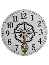 Cargar imagen en el visor de la galería, RELOJ PARED BRÚJULA PÉNDULO
