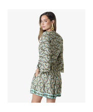 Cargar imagen en el visor de la galería, TOP CRUZADO ESTAMPADO AFRO LEAVES VERDE
