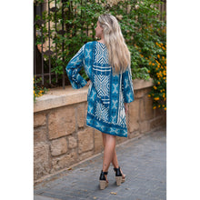 Cargar imagen en el visor de la galería, KURTA VESTIDO CORTO PLAYERO ESTAMPADO
