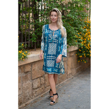 Cargar imagen en el visor de la galería, KURTA VESTIDO CORTO PLAYERO ESTAMPADO
