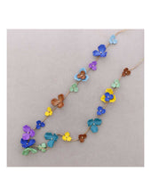 Cargar imagen en el visor de la galería, COLLAR LARGO FLORES RESINA
