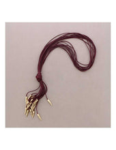 Cargar imagen en el visor de la galería, COLLAR LARGO NUDO COLGANTE CORDÓN METAL
