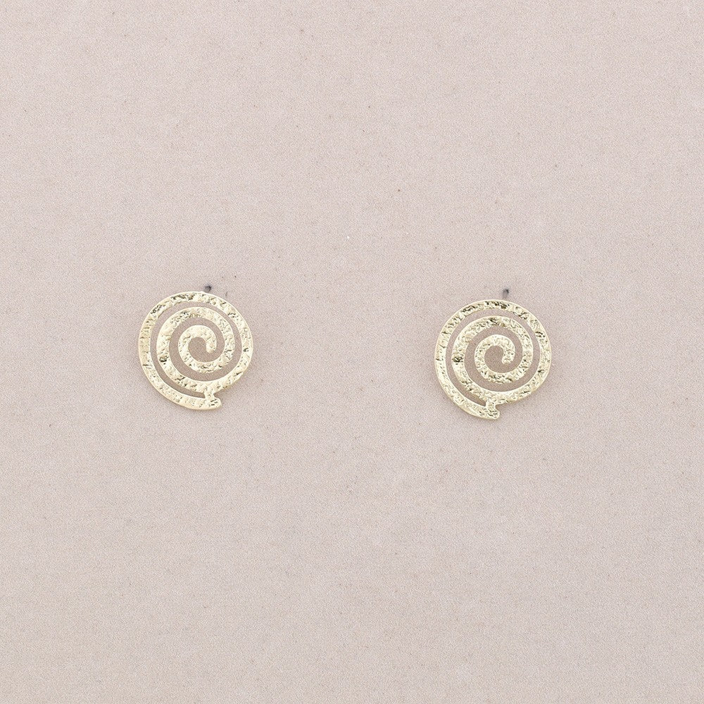PENDIENTE METAL ESPIRAL