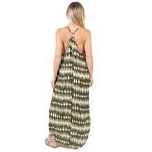 Cargar imagen en el visor de la galería, VESTIDO LARGO TIRANTES ESTAMPADO CON ANILLA EN LA ESPALDA
