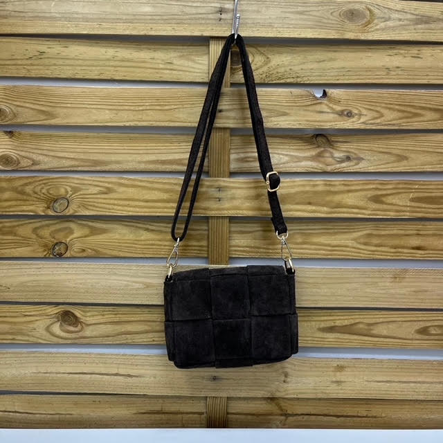 BOLSO PIEL ANTE TRENZADO PEQUEÑO