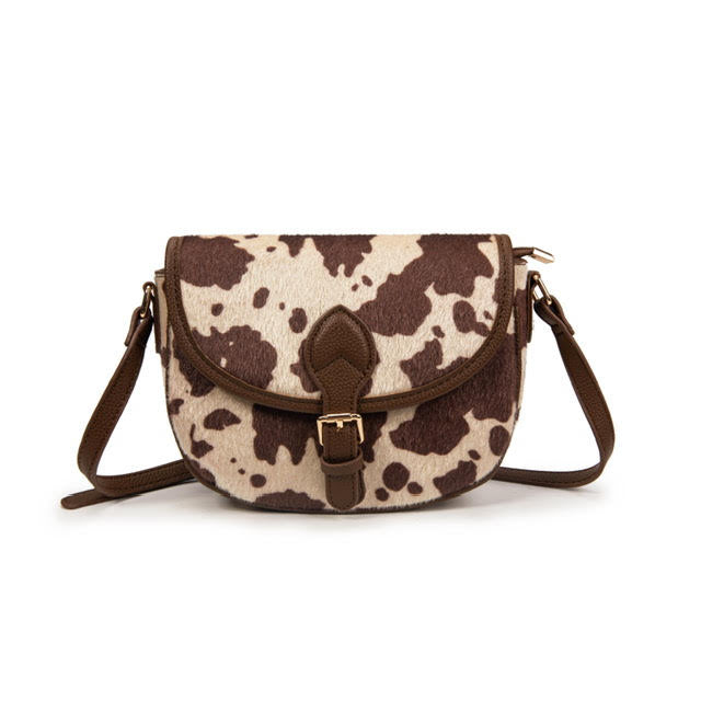 BOLSO BANDOLERA ANIMAL PRINT VACA