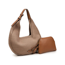 Cargar imagen en el visor de la galería, BOLSO HOBBO CALADO TIRA CONTRASTE AJUSTABLE
