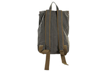 Cargar imagen en el visor de la galería, MOCHILA CANVAS CUERO BICICLETA
