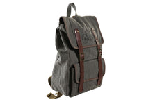Cargar imagen en el visor de la galería, MOCHILA CANVAS CUERO BICICLETA
