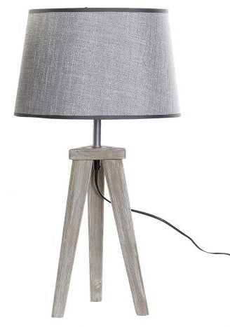 LÁMPARA TRÍPODE MADERA