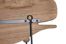 Cargar imagen en el visor de la galería, PERCHERO PARED PAULOWNIA METAL BALLENA
