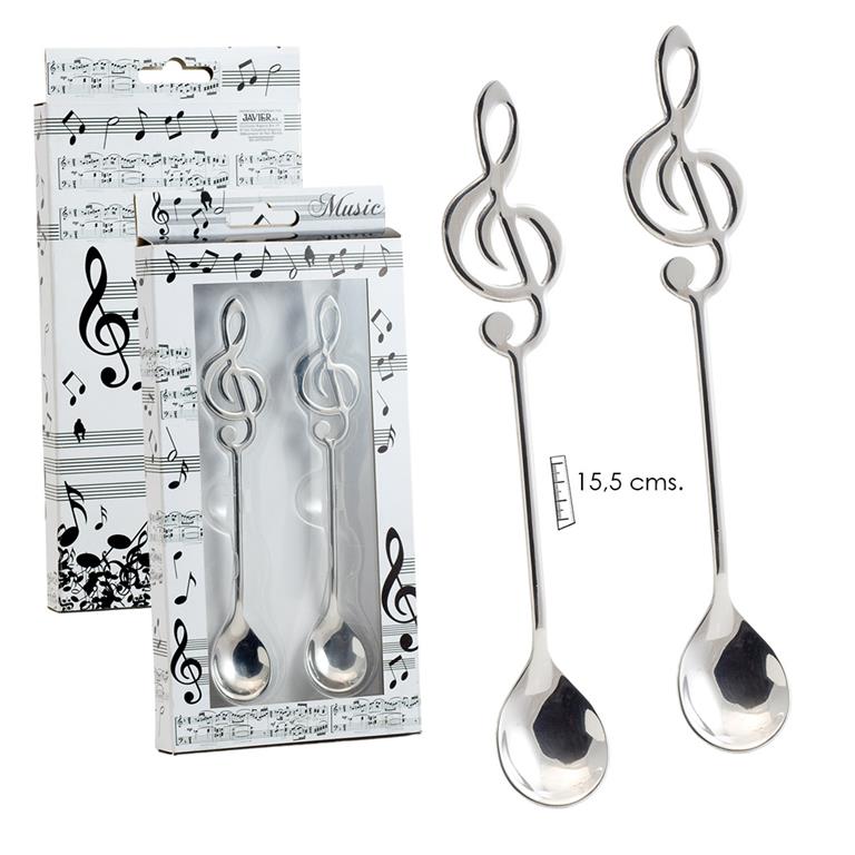 SET 2 CUCHARILLAS CLAVE DE SOL