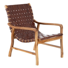 Cargar imagen en el visor de la galería, SILLÓN NATURAL TEKA-PIEL
