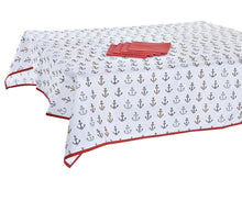 Cargar imagen en el visor de la galería, MANTEL ALGODÓN 8 SERVILLETAS 150X250CM
